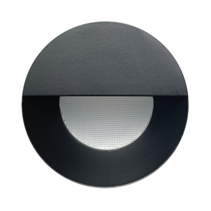 Luxrite LR25469 4" Regressed Trimless Push N' Lock Spotlight Wall Washer Trim - Black Finish