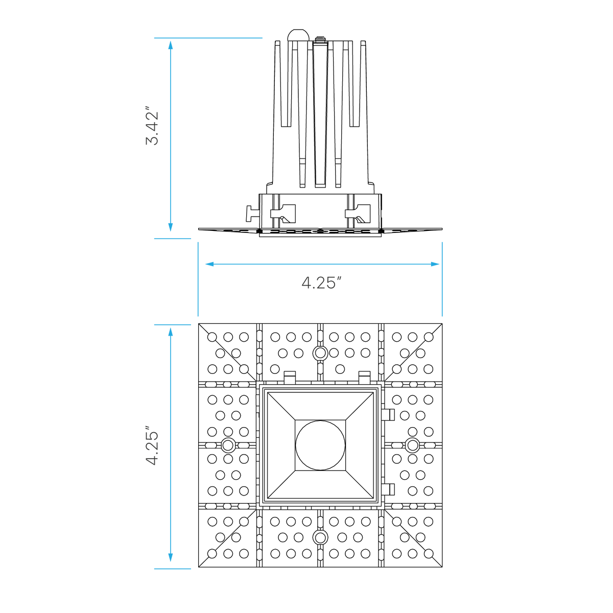 Luxrite LR25470 7W 1" Interlocking Trimless Module - 5CCT Selectable