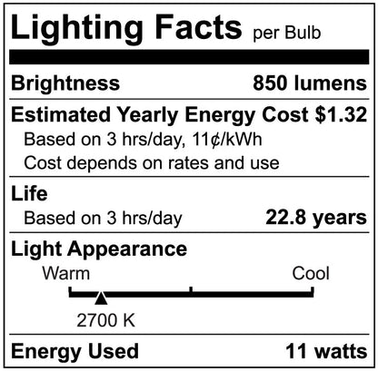 Luxrite LR31605 PAR30 11W 2700K LED Light Bulb