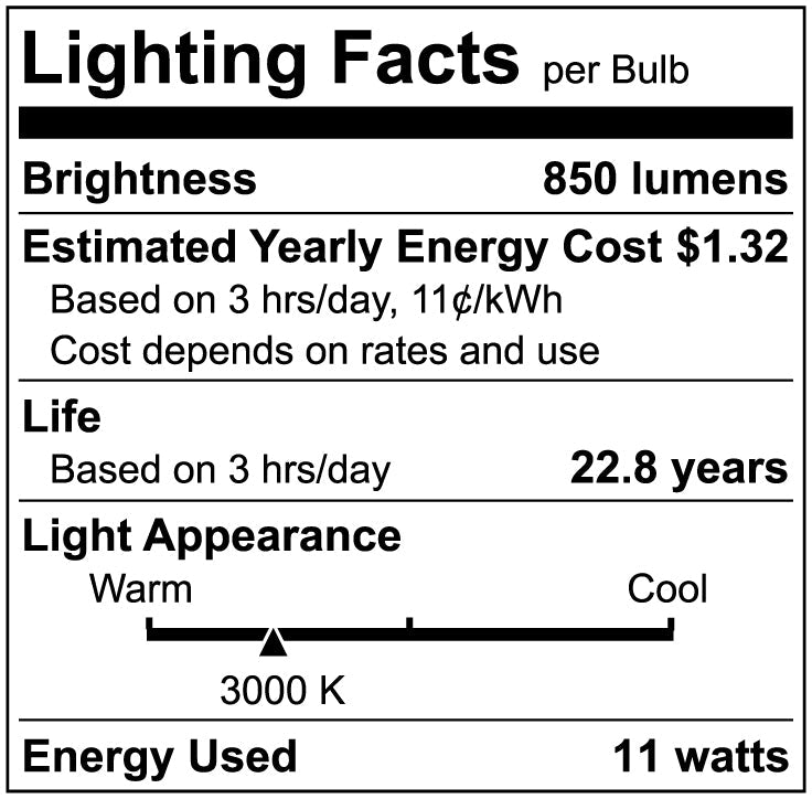 Luxrite LR31606 PAR30 11W 3000K LED Light Bulb