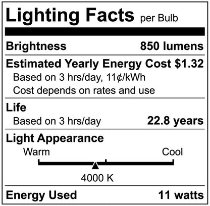 Luxrite LR31608 PAR30 11W 4000K LED Light Bulb