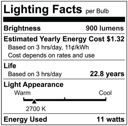 Luxrite LR31610 PAR30 11W 2700K - Short Neck LED Light Bulb