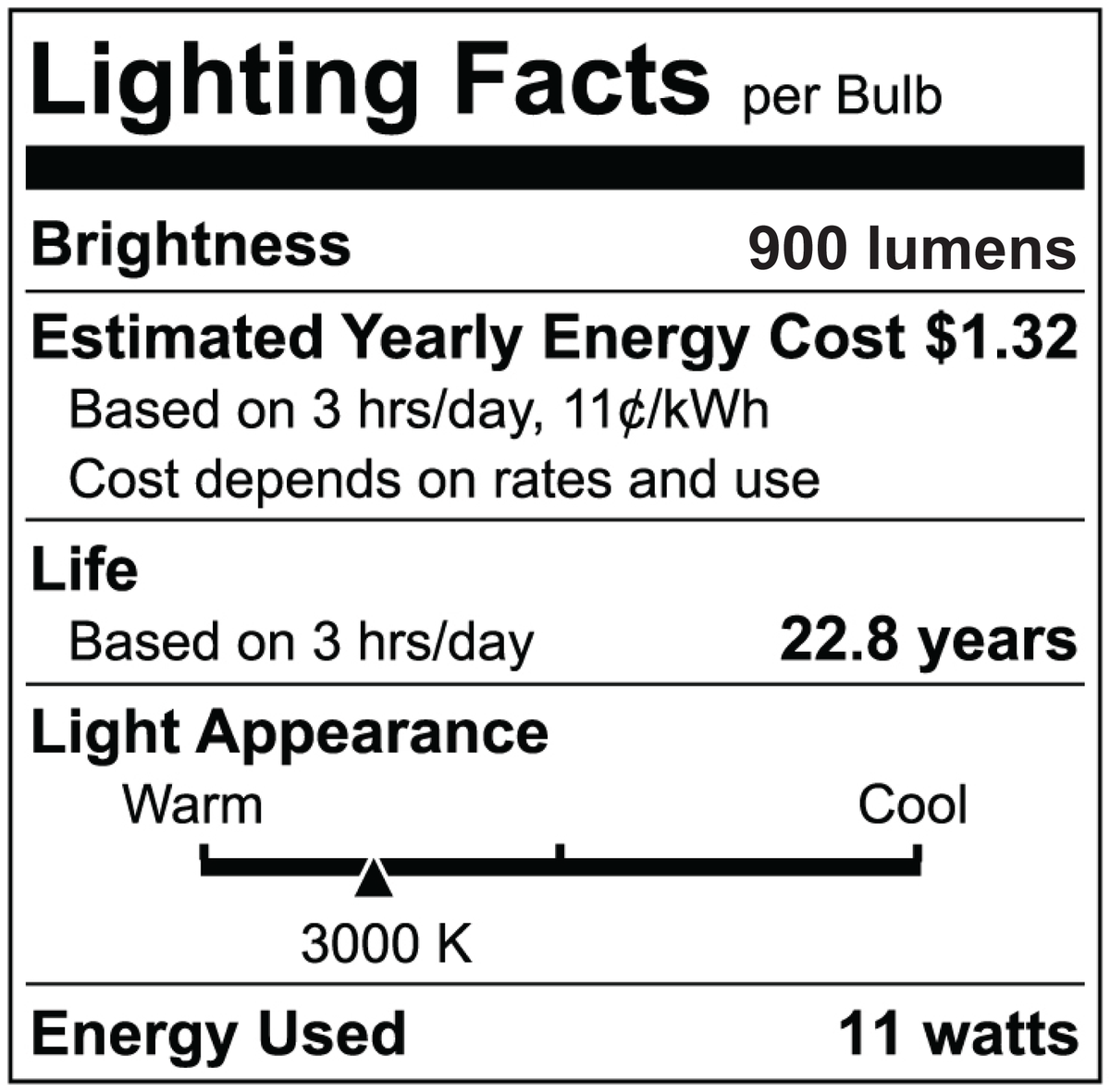Luxrite LR31611 PAR30 11W 3000K - Short Neck LED Light Bulb