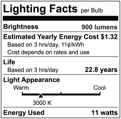 Luxrite LR31611 PAR30 11W 3000K - Short Neck LED Light Bulb