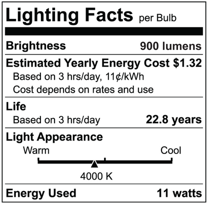 Luxrite LR31613 PAR30 11W 4000K - Short Neck LED Light Bulb