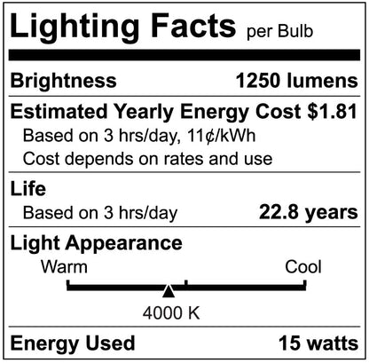 Luxrite LR31618 PAR38 15W 4000K LED Light Bulb