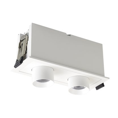 Luxrite LR32074 6W Retractable Multi-light 2 Head - 5CCT Selectable White Finish