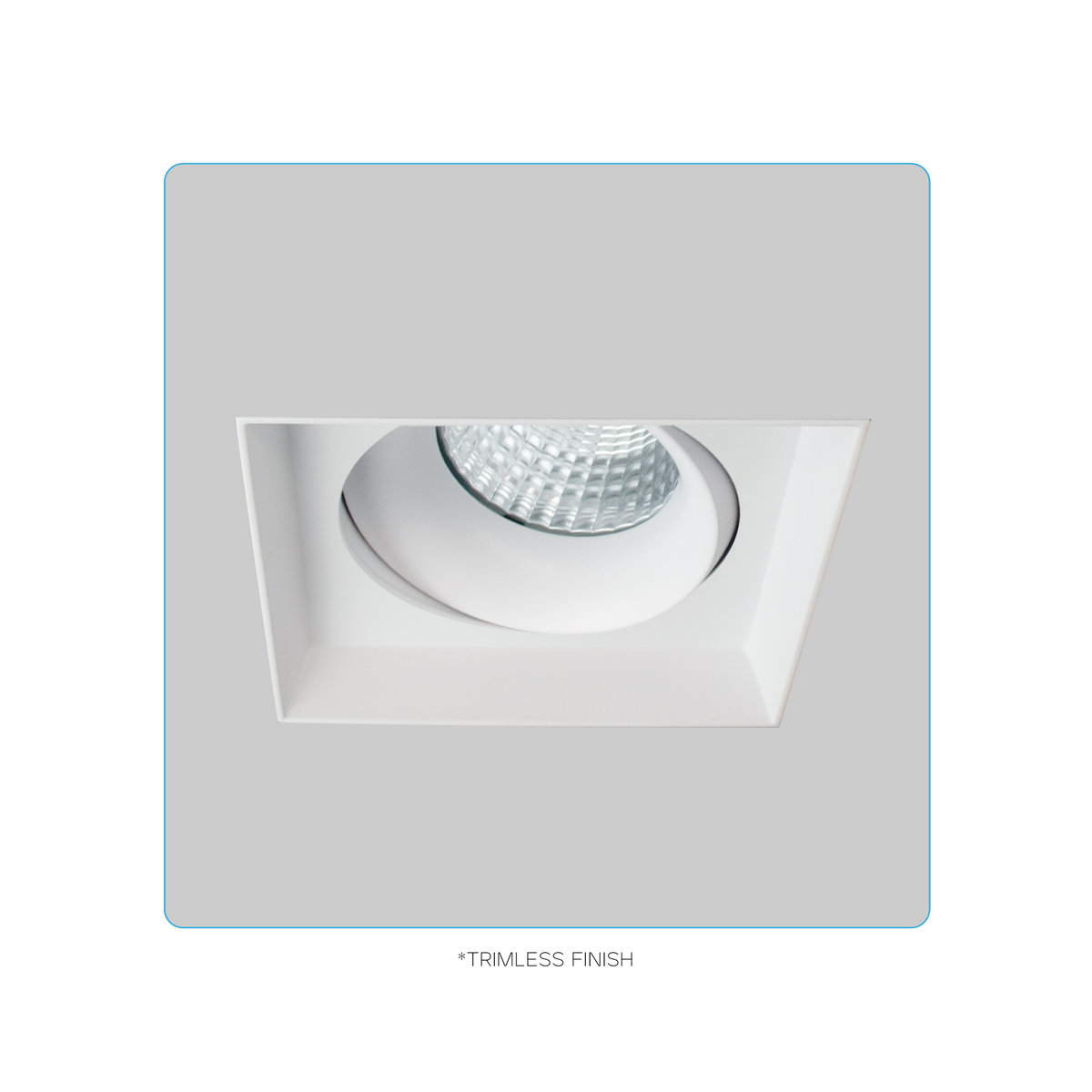 Luxrite LR32200 15W OMNI1 - Single Head Regressed Trimless Gimbal 5CCT Selectable White Finish - Dual Dimming/universal Voltage