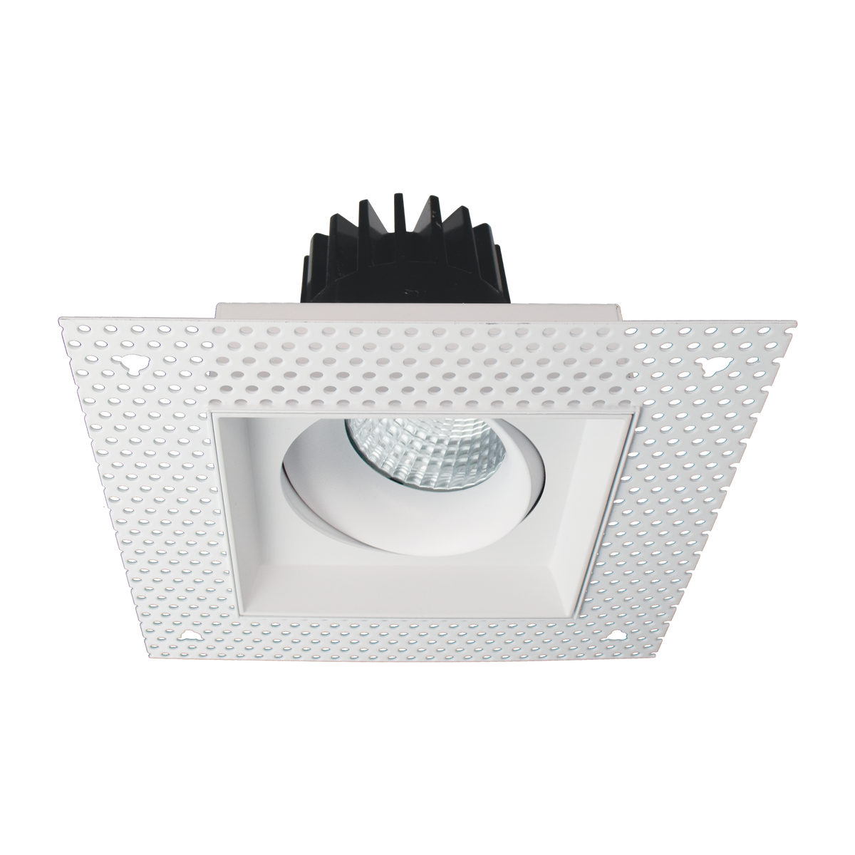 Luxrite LR32200 15W OMNI1 - Single Head Regressed Trimless Gimbal 5CCT Selectable White Finish - Dual Dimming/universal Voltage