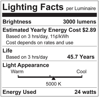 Luxrite LR34159 4' T5 24W 5000K Universal 3 Way LED Light Bulb