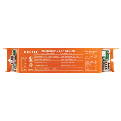 Luxrite LR35120 Emergency Driver 8W DC