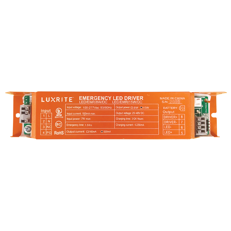 Luxrite LR35121 Emergency Driver 15W DC