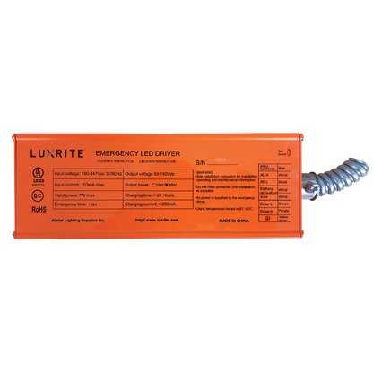 Luxrite LR35124 Emergency Driver 30W AC