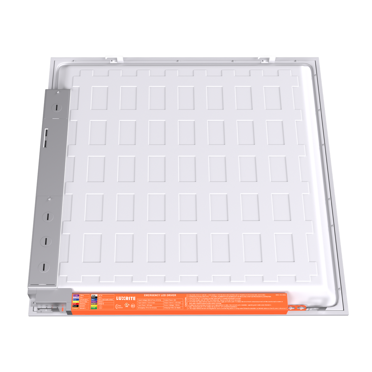 Luxrite LR35132 Backlit Panel Enclosed Emergency Driver 8W AC