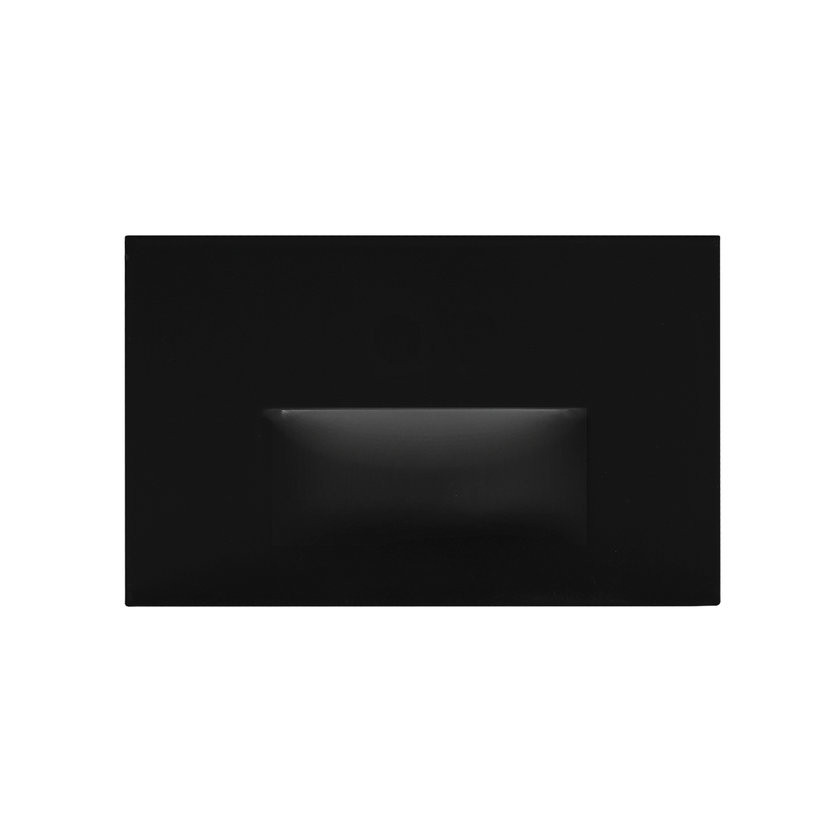 Luxrite LR38010 Horizontal Step-light Cover Plate - Black Finish