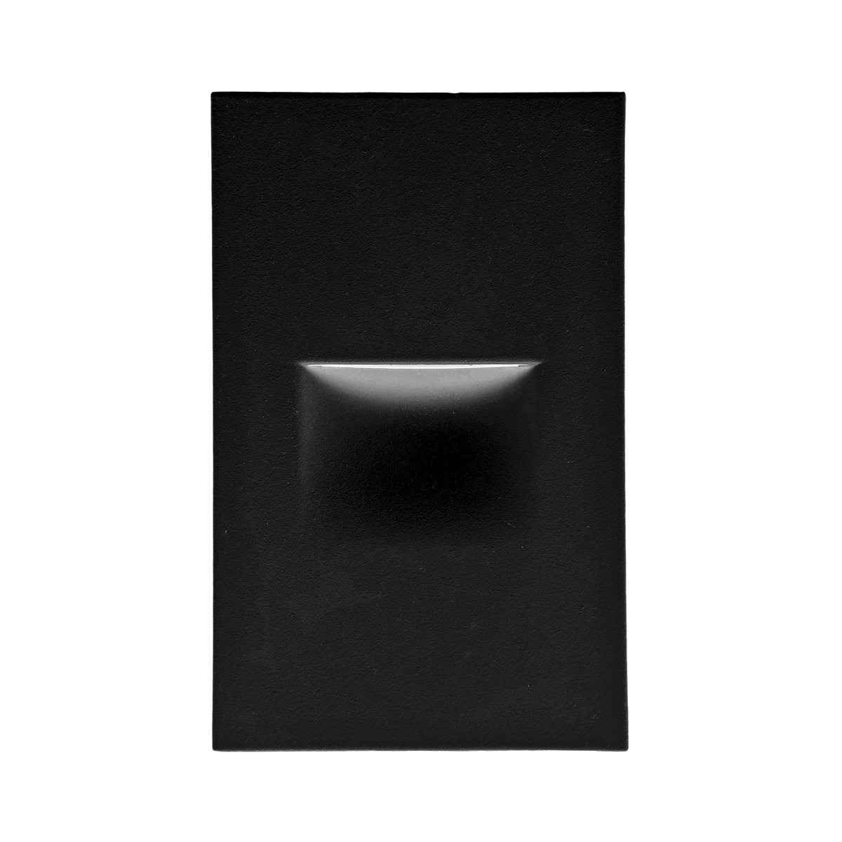 Luxrite LR38011 Vertical Step-light Cover Plate - Black Finish