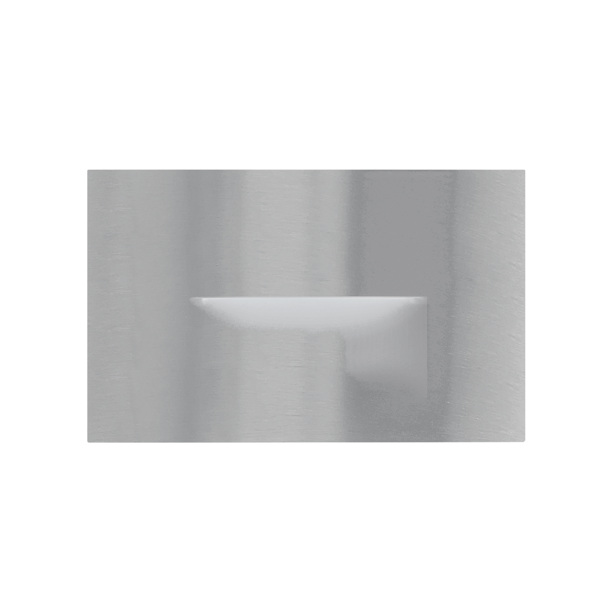 Luxrite LR38012 Horizontal Step-light Cover Plate - Brushed Nickel Finish