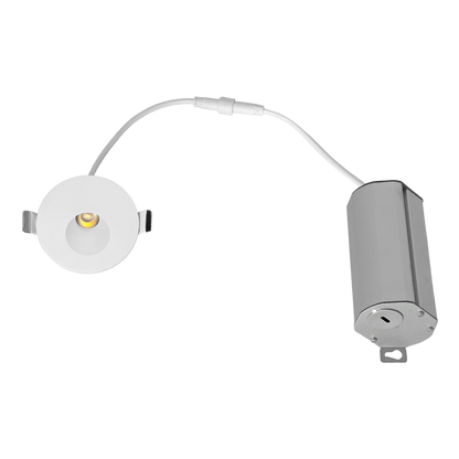 Luxrite LR38020 5W Clip-in Round Step-light - 5CCT Selectable White Finish