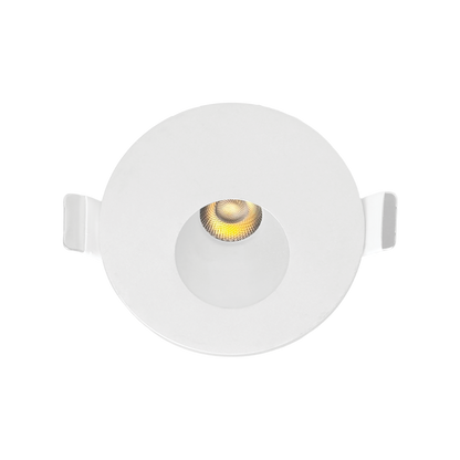 Luxrite LR38020 5W Clip-in Round Step-light - 5CCT Selectable White Finish
