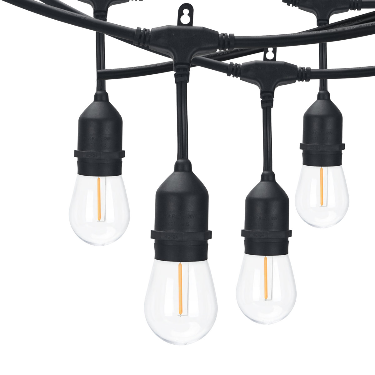 Luxrite LR40030 8.2W 24' Plug in String Lights - 2200K LED Light Bulb
