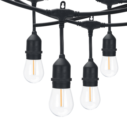 Luxrite LR40030 8.2W 24' Plug in String Lights - 2200K LED Light Bulb