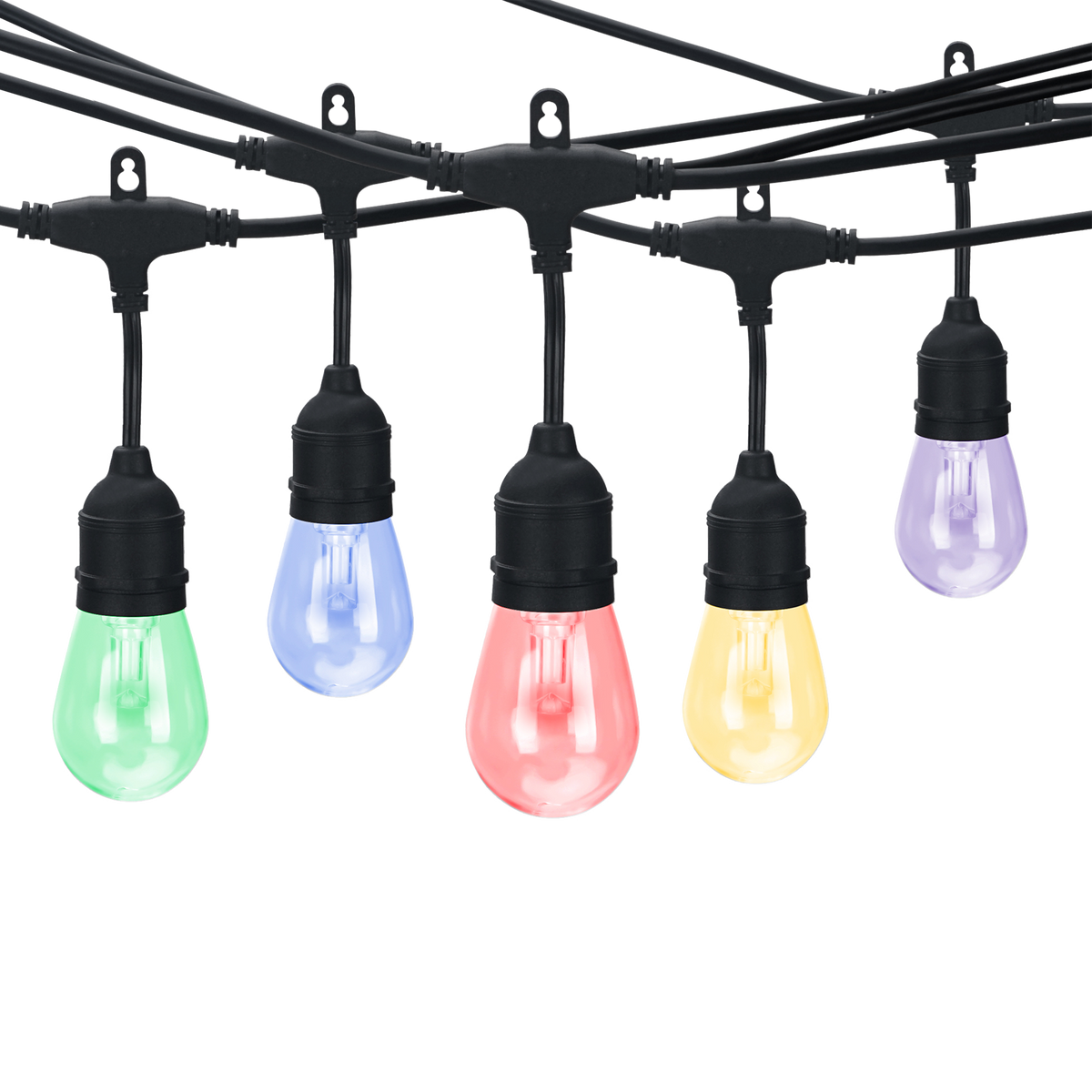 Luxrite LR40039 4.5W 35' RGBW Solar String Lights
