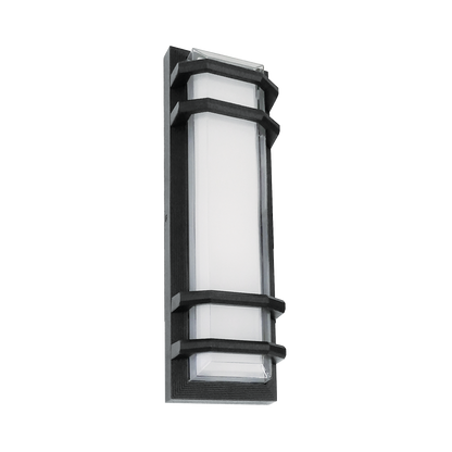 Luxrite LR40315 15W 16" Double Ring Designer Wall Sconce - CCT Selectable