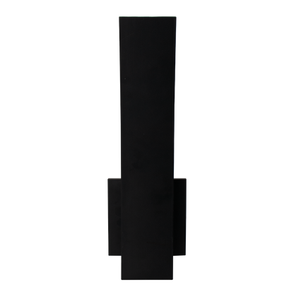 Luxrite LR40327 15W 15" Curved Outdoor Wall Sconce - CCT Selectable - Black Finish