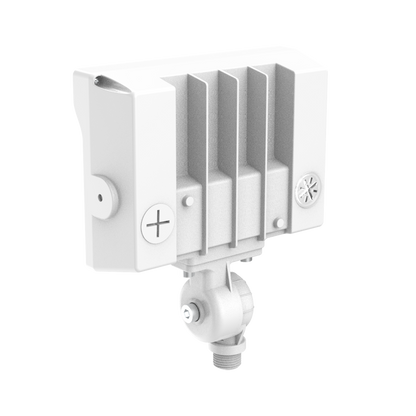 Luxrite LR40360 35W Universal Flood Light Knuckle Mount - CCT & Wattage Selectable White Finish