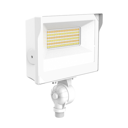 Luxrite LR40360 35W Universal Flood Light Knuckle Mount - CCT & Wattage Selectable White Finish