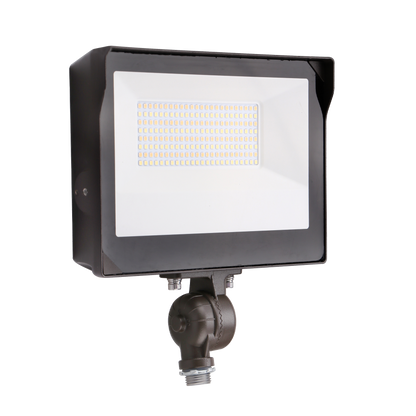 Luxrite LR40372 80W Universal Flood Light Knuckle & Trunion Mount - CCT & Wattage Selectable