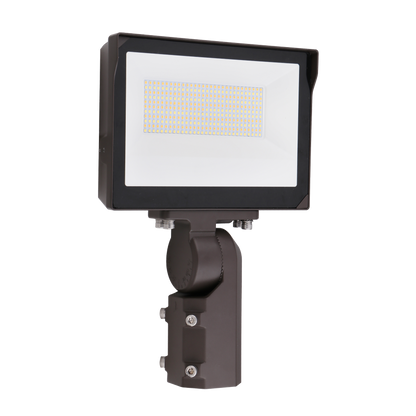 Luxrite LR40375 150W Universal Flood Light Slipfitter & Trunion Mount - CCT & Wattage Selectable