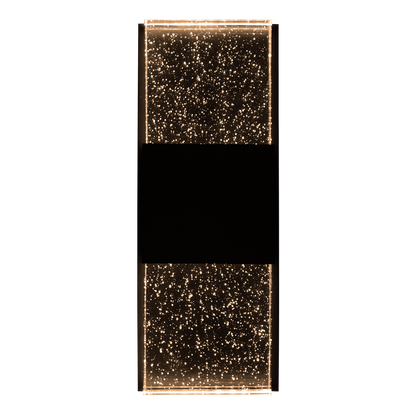 Luxrite LR40392 12W 17" Up + Downlight Bubble Glass Designer Wall Sconce - CCT Selectable