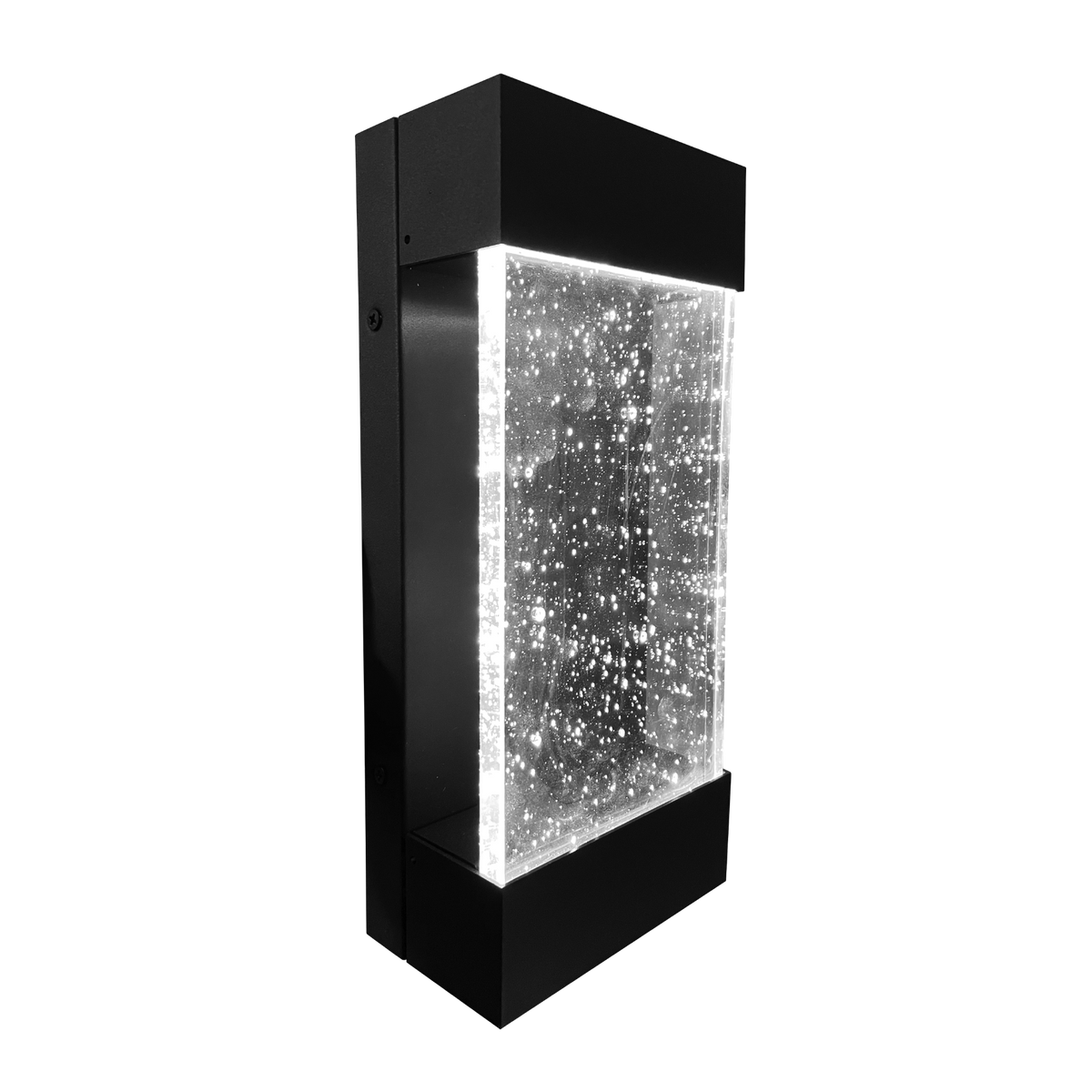 Luxrite LR40395 12W 12" Up + Downlight Bubble Glass Designer Wall Sconce - CCT Select