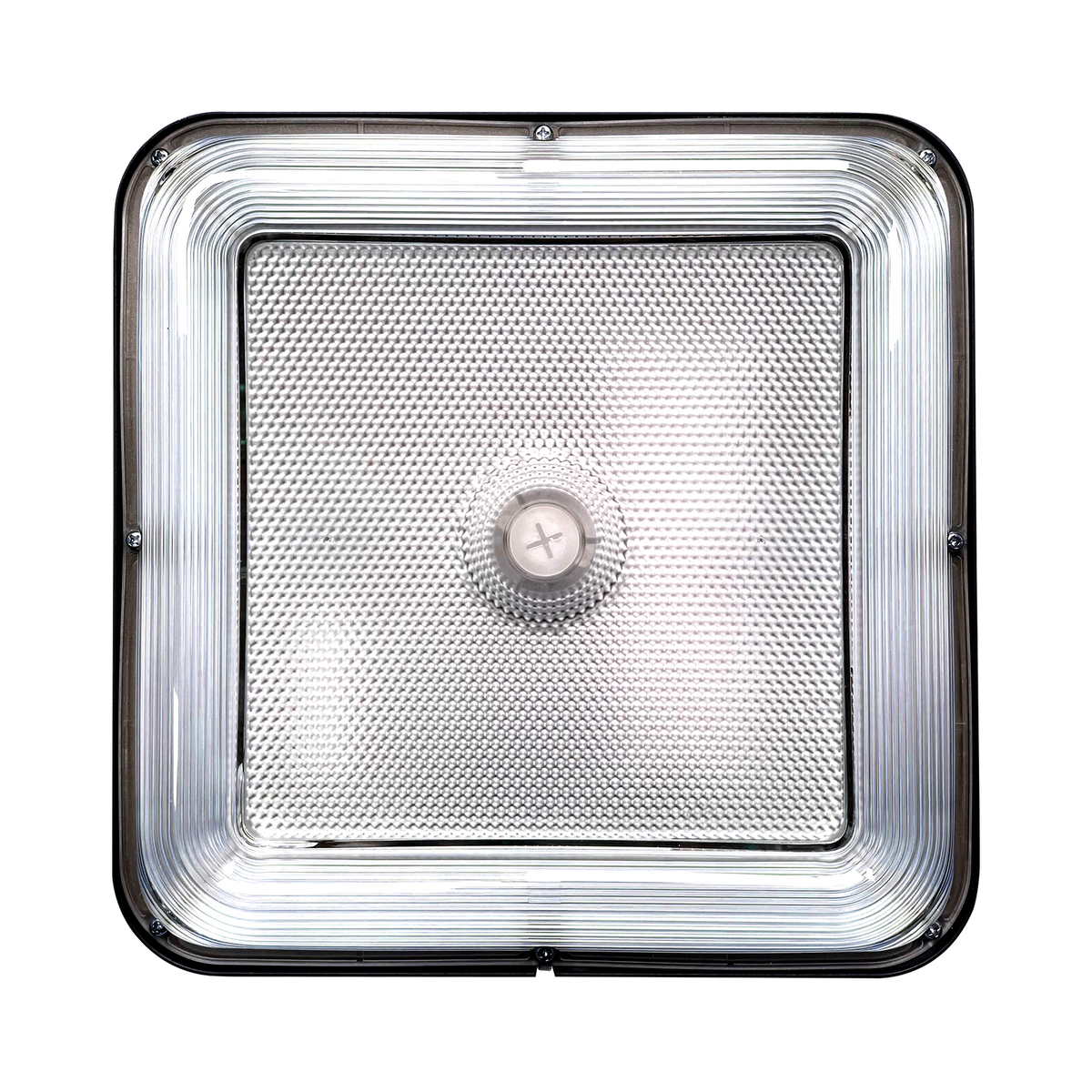 Luxrite LR40719 100W Garage Canopy - 3CCT & Wattage Selectable Sensor Adapter Ready