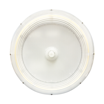 Luxrite LR40720 100W Round Garage Canopy - 3CCT & 4 Wattage Selectable - Optional Upward Light