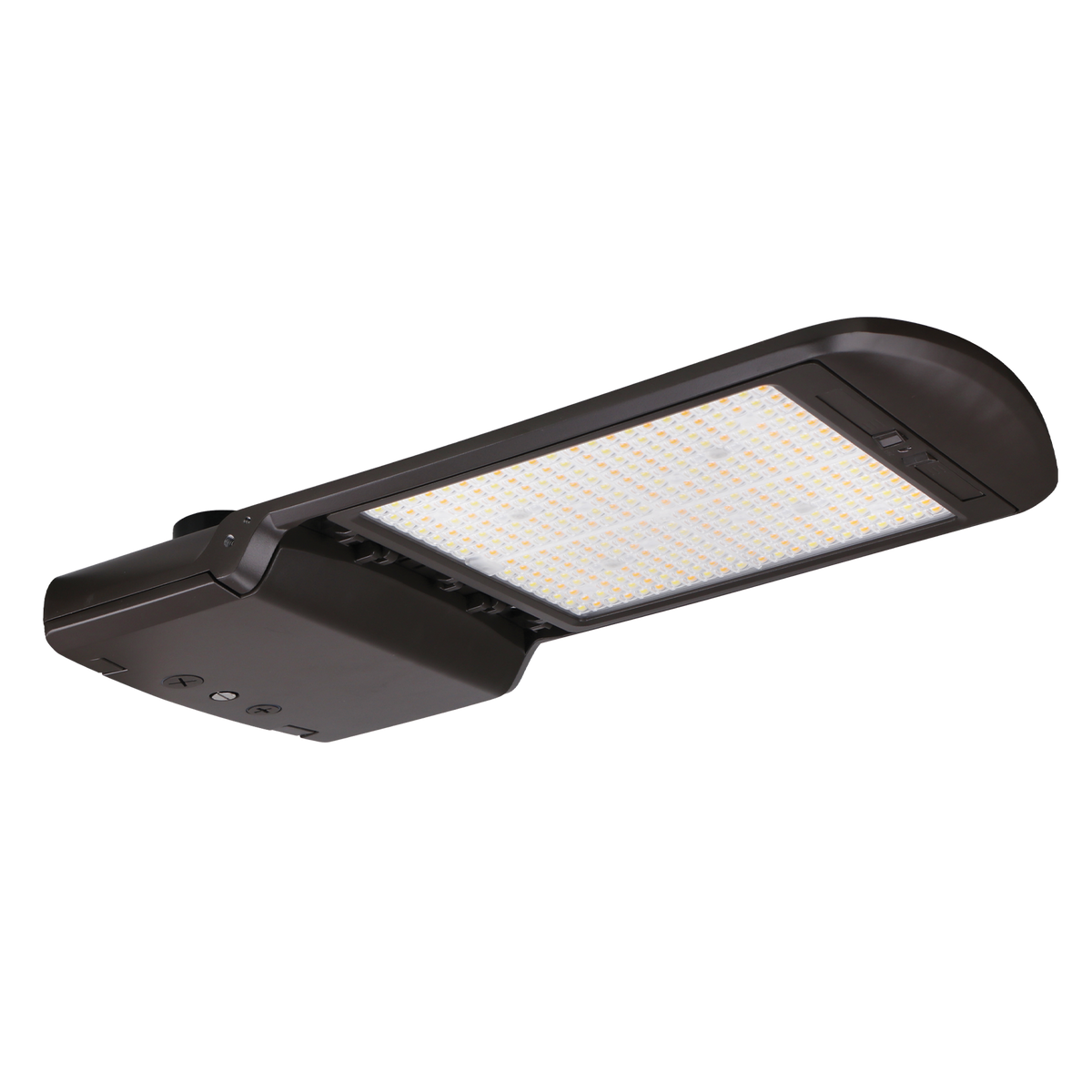Luxrite LR41132 300W Adjustable Shoebox Light - Optic LENS/3CCT/3WATTAGE Selectable