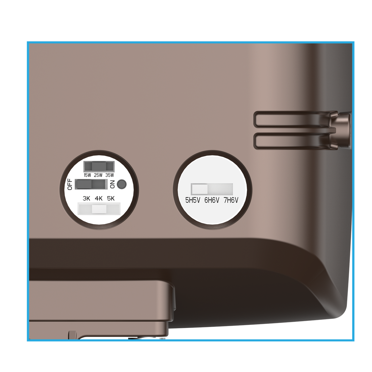 Luxrite LR41370 35W Universal Flood Light Knuckle Mount - 3CCT/3 WATT/3 Beam Angle Selectable