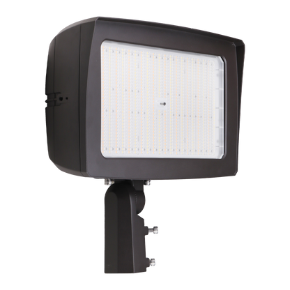 Luxrite LR41378 300W Universal Flood Lightknuckle Mount - 3CCT/3 WATT/3 Beam Angle Selectable