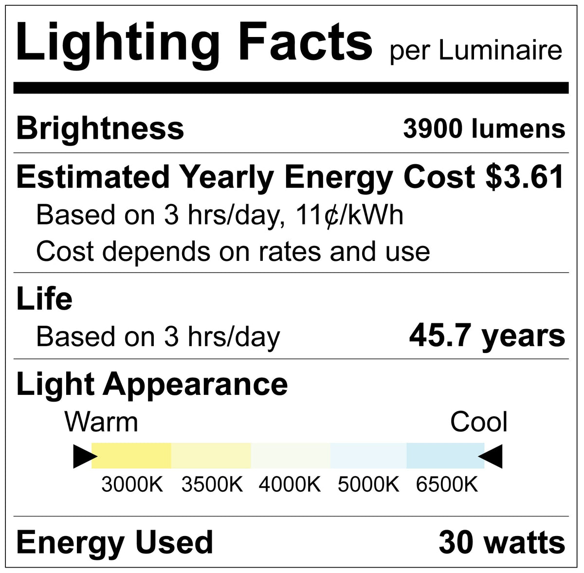 Luxrite LR42342 30W 48" Grid Smart Pro LED T-Bar Grid Light 9/16" Grid 5CCT Selectable Dimmable