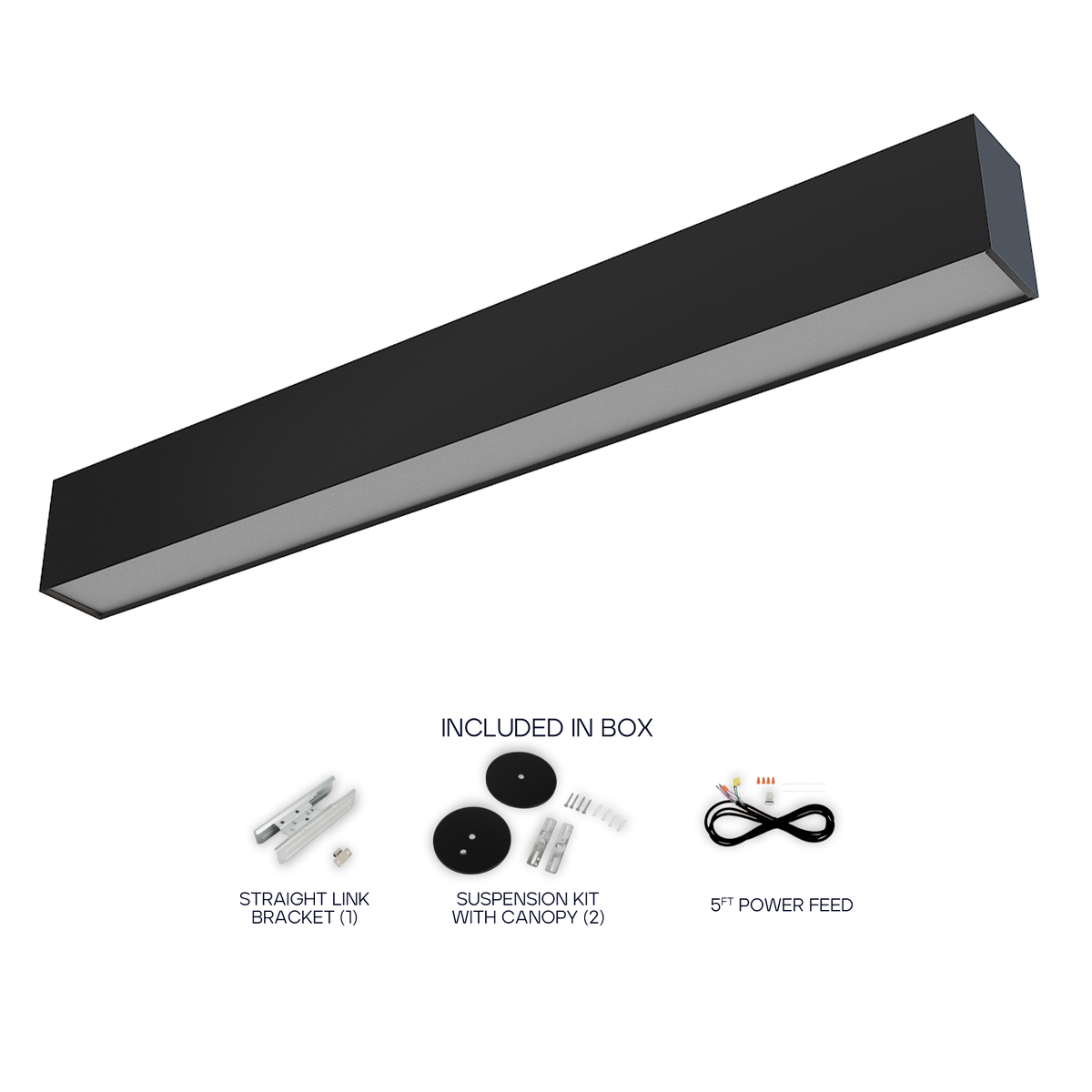 Luxrite LR42606 2' Architectural Linkable Linear 3 CCT/3 Wattage/up-down Selectable - Black