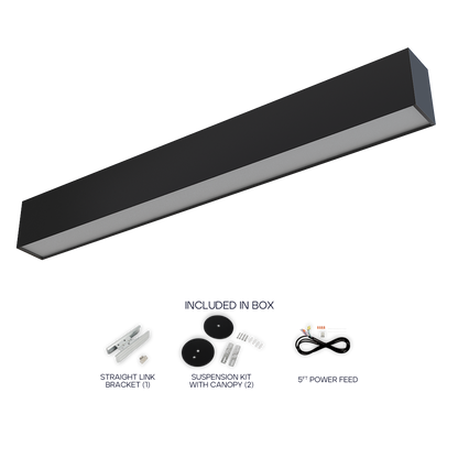 Luxrite LR42606 2' Architectural Linkable Linear 3 CCT/3 Wattage/up-down Selectable - Black