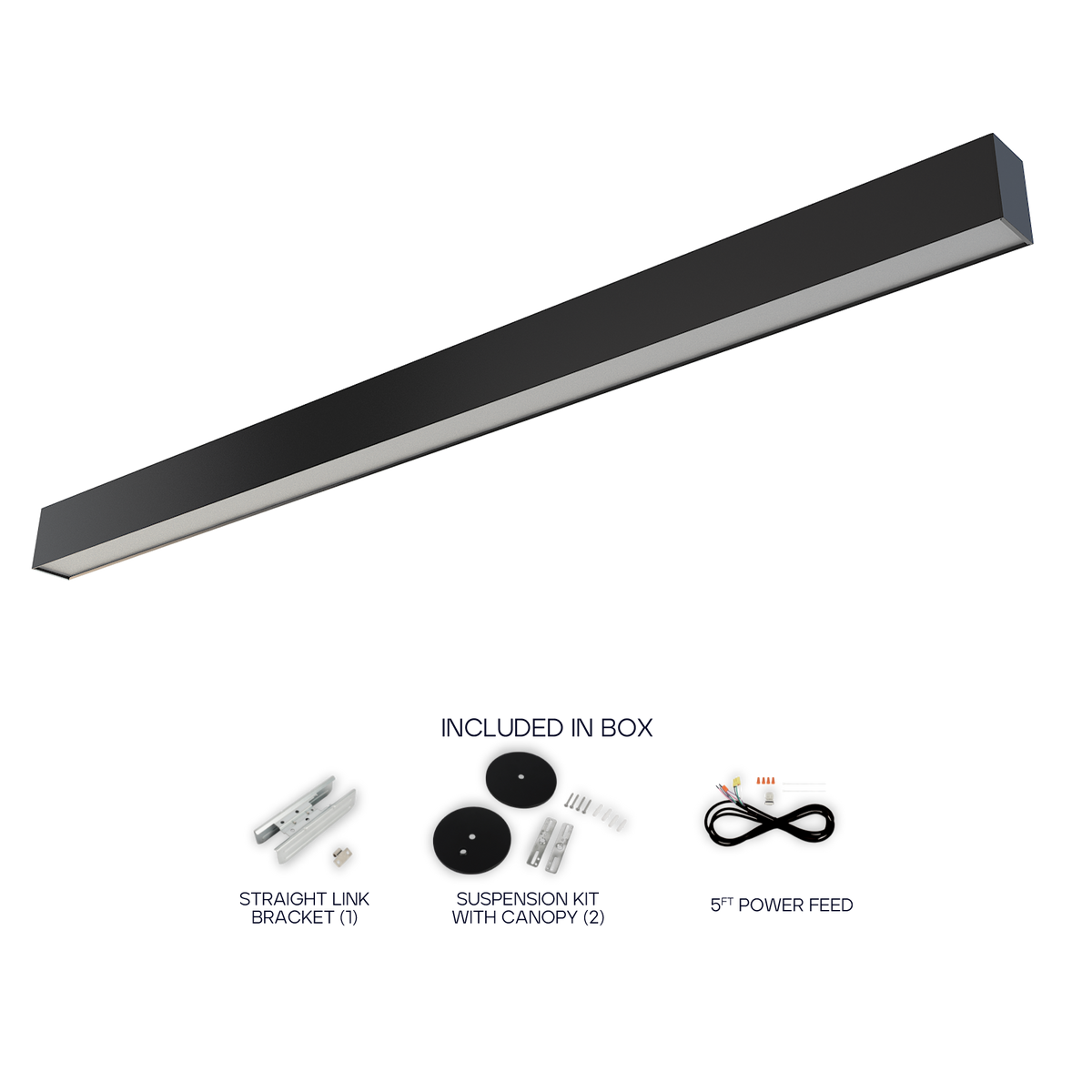 Luxrite LR42613 6' Architectural Linkable Linear 3 CCT/3 Wattage/up-down Selectable - Black