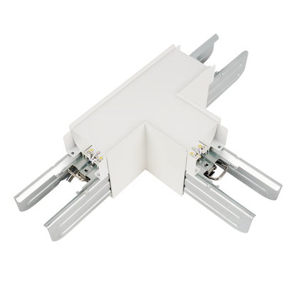 Luxrite LR42624 Architectural Linkable Linear T-connector - White Finish
