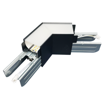 Luxrite LR42629 Architectural Linkable Linear V120º Connector - Black Finish