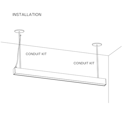 Luxrite LR42638 Architectural Linkable Linear - Conduit Kit