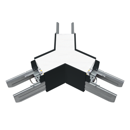 Luxrite LR42650 Architectural Linkable Linear Y-connector - Black Finish