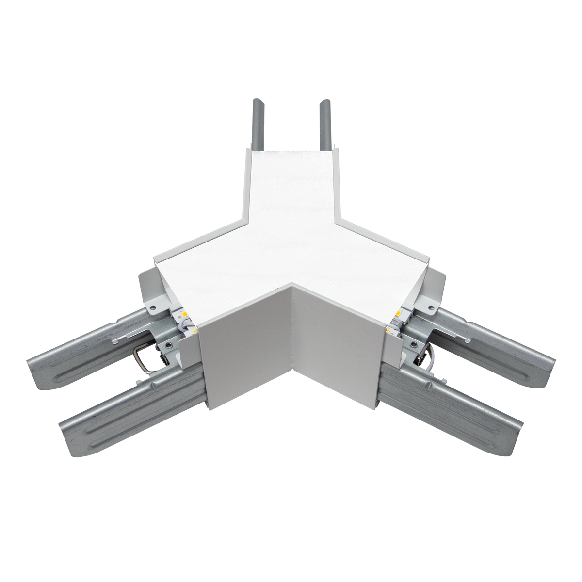 Luxrite LR42651 Architectural Linkable Linear Y-connector - White Finish