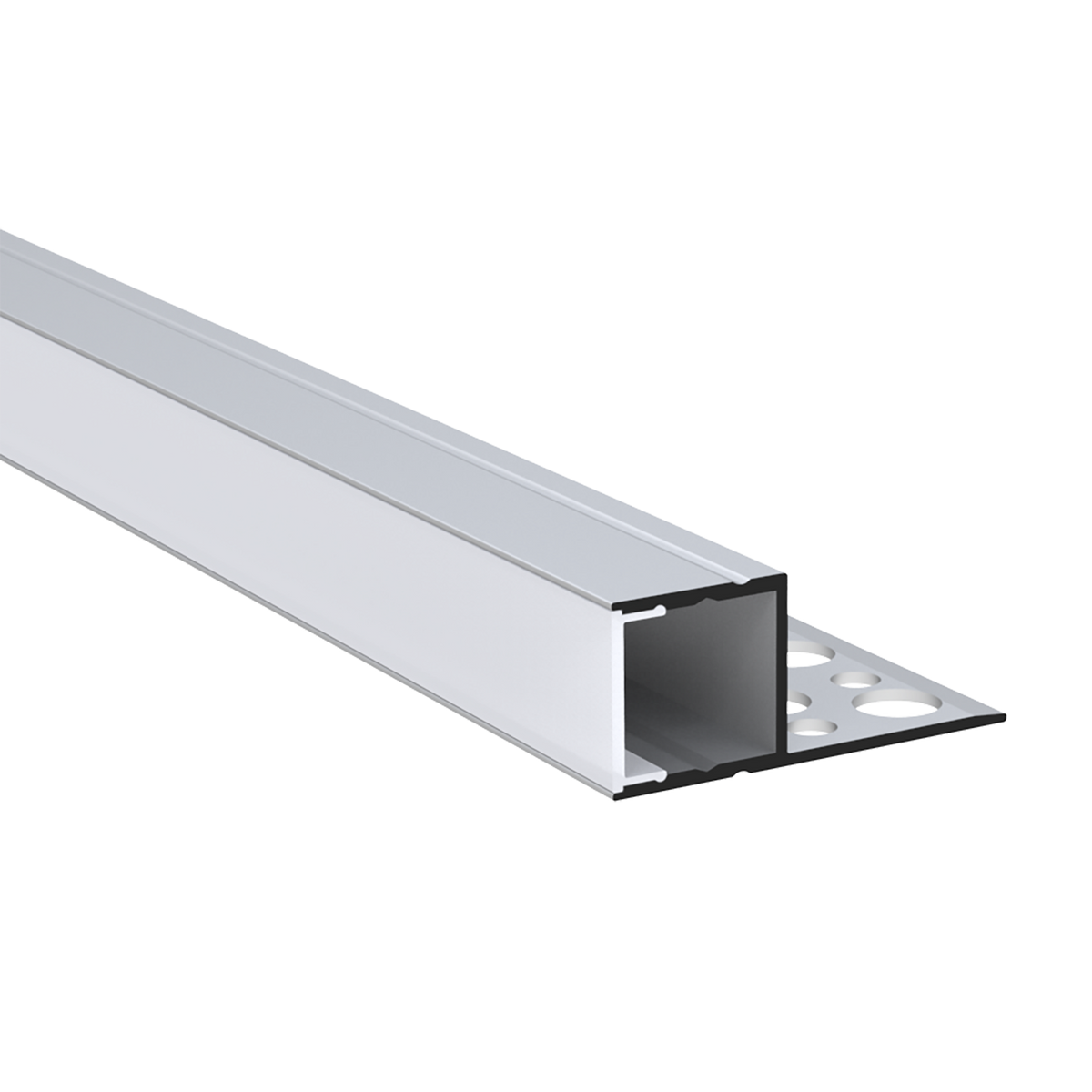 Luxrite LR43060 96" Trimless Mount 0.49" Channel Kit