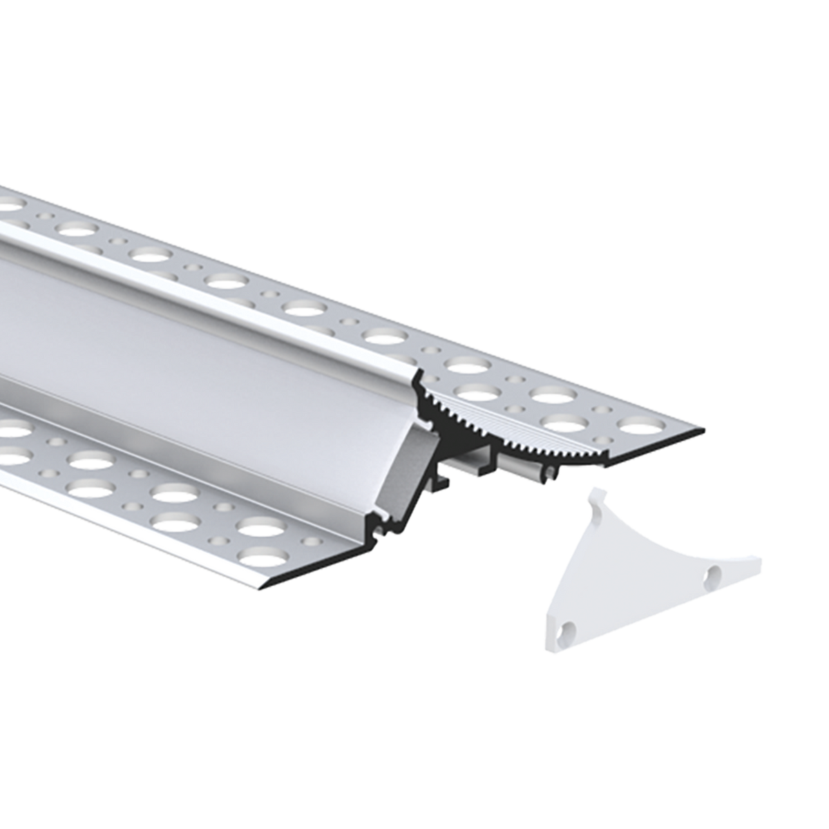 Luxrite LR43070 96" Trimless Mount 0.49" Channel Kit